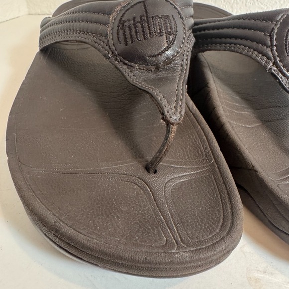 FitFlop Walkstar Brown Sandals  Toe Post Thongs Womens 7‎ - Picture 2 of 16